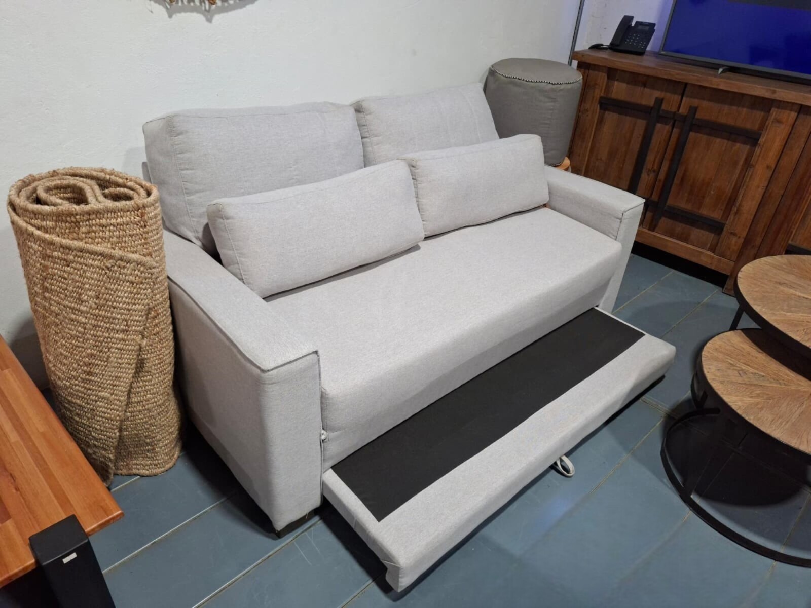 Sofá cama Caster Gris 