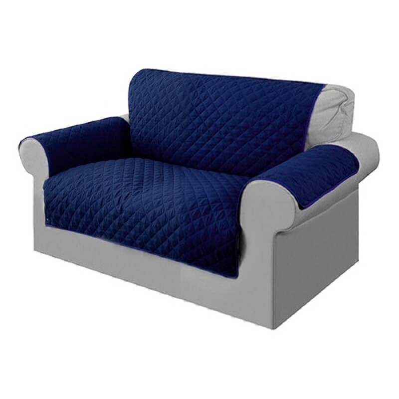 Cubre sofá de 2 cuerpos súper resistente Azul