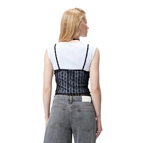 BODY OLIMPO XS-L NEGRO FLOR