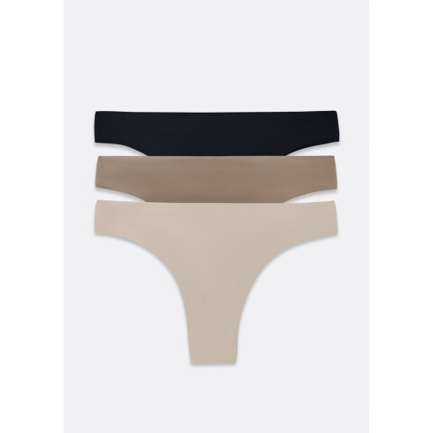 CALCINHA FEM PRETO/BEGE/MARROM