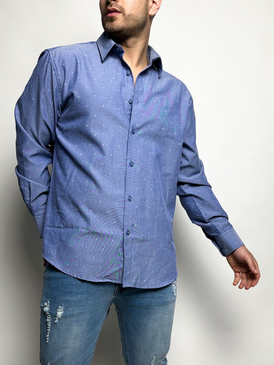 Camisa con diseño - Azul 