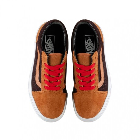 Championes Vans Old Skool Orange & Brown