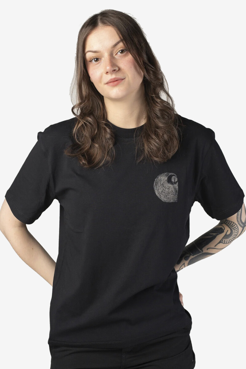 W' S/S OKNICEOK T-SHIRT Negro