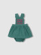 Pichi Cuadro Vichy Con Smock Verde