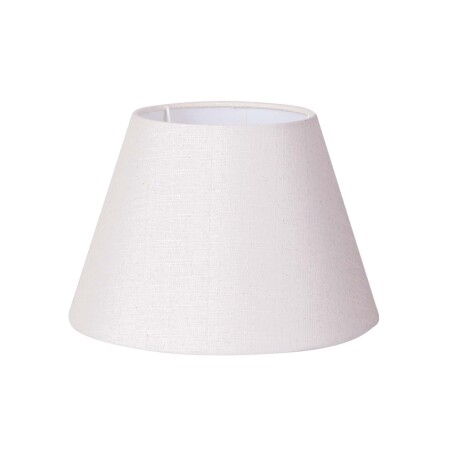 PANTALLA SMALL LINO NATURAL-BEIGE CÓNICA