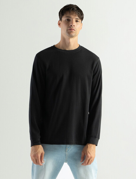 Remera Manga Larga Termal Negro