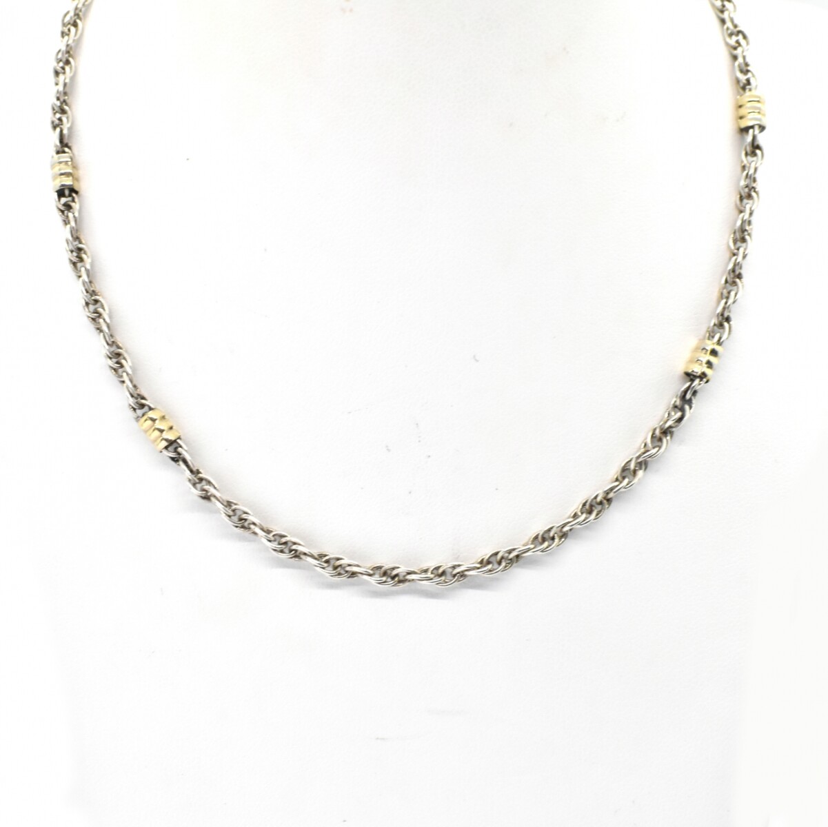 Cadena Combinada en Oro y Plata 925 45cm 