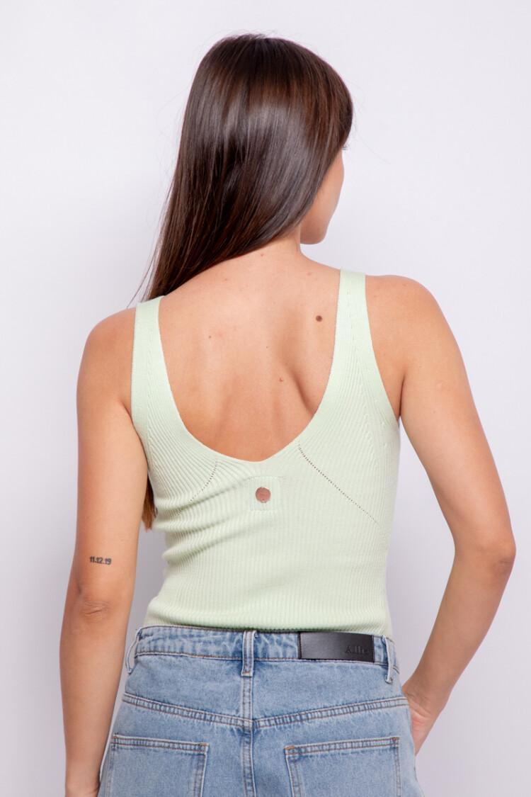 TOP DOROTEA Verde Pastel