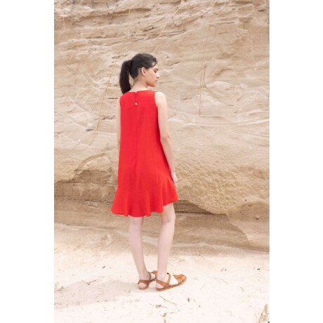 Vestido Folk Rojo