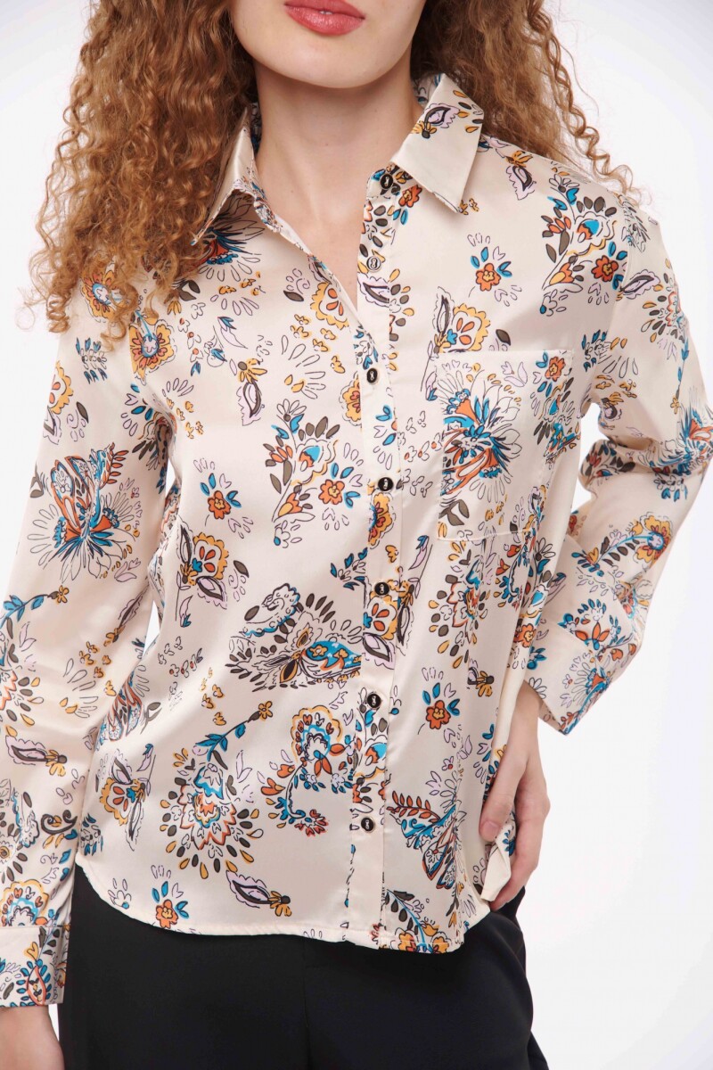 CAMISA CASANDRA ESTAMPADO CRUDO