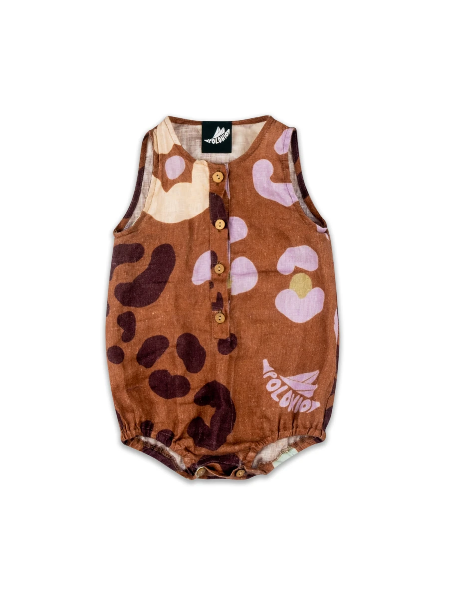 BABY LINEN TANK ONESIE 