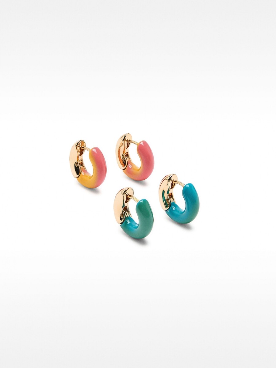 Conjunto De Pendientes Bandana Bay multicolor