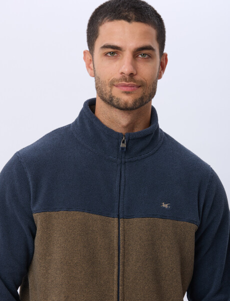 CAMPERA POLAR BICOLOR Beige