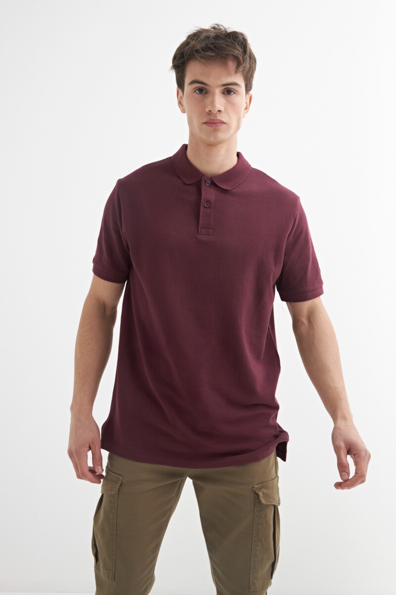 Remera Polo - Bordo 