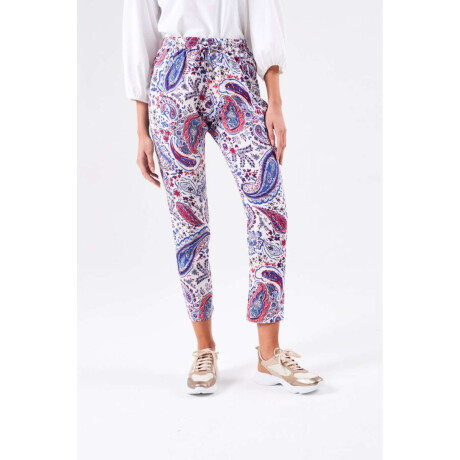 Pantalon Print Marino