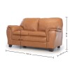 Sillón 100% Cuero - 2 Cuerpos - Monza Camel