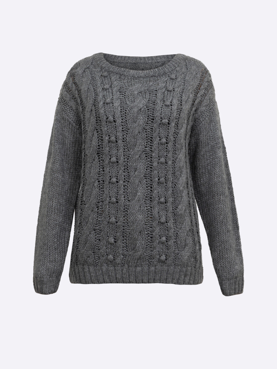 Sweater ochos - gris 