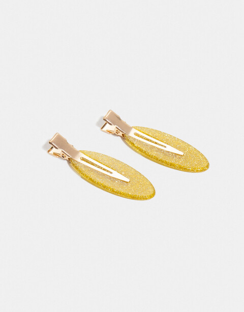 Horquillas Set Glitter Set De Hebillas Backstage - Dorado