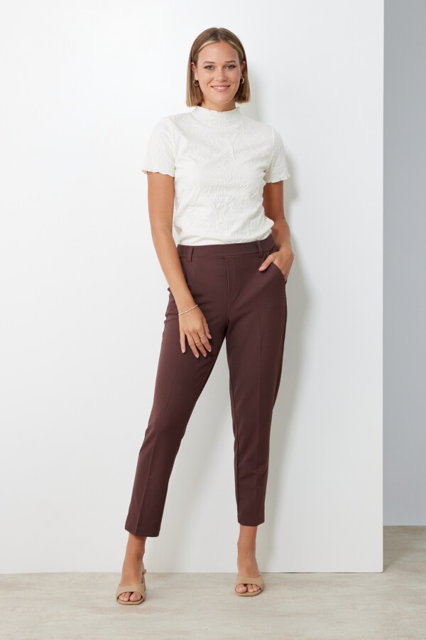 Pantalon Office MARRON