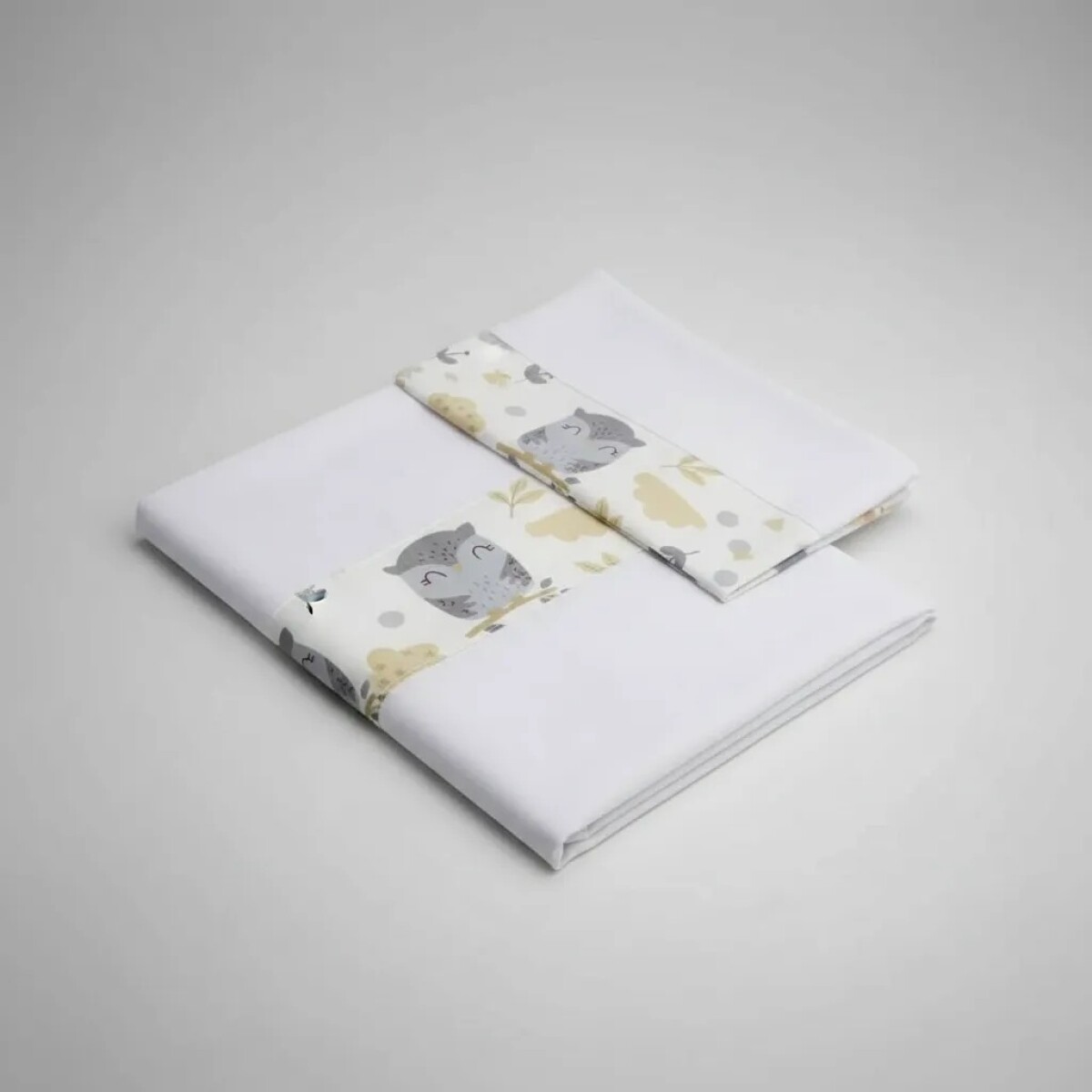 Sabanas minicuna colecho Little Ones - buho beige 