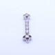 Colgante oro 18k blanco con brillantes. Colgante oro 18k blanco con brillantes.