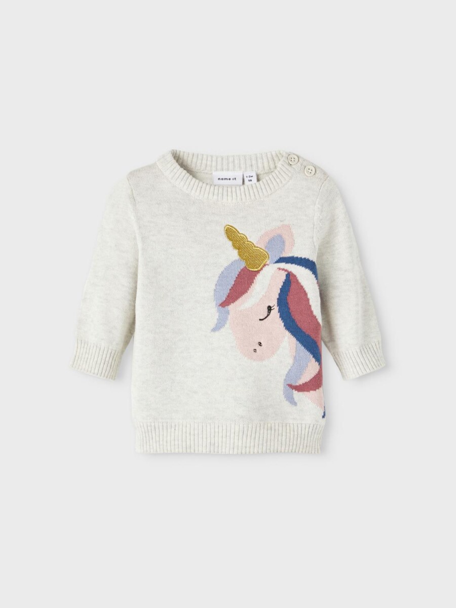 Sweater Tejido Unicornio - Peyote Melange 