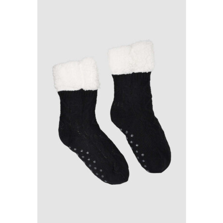 Medias damas chenille ochos Negro