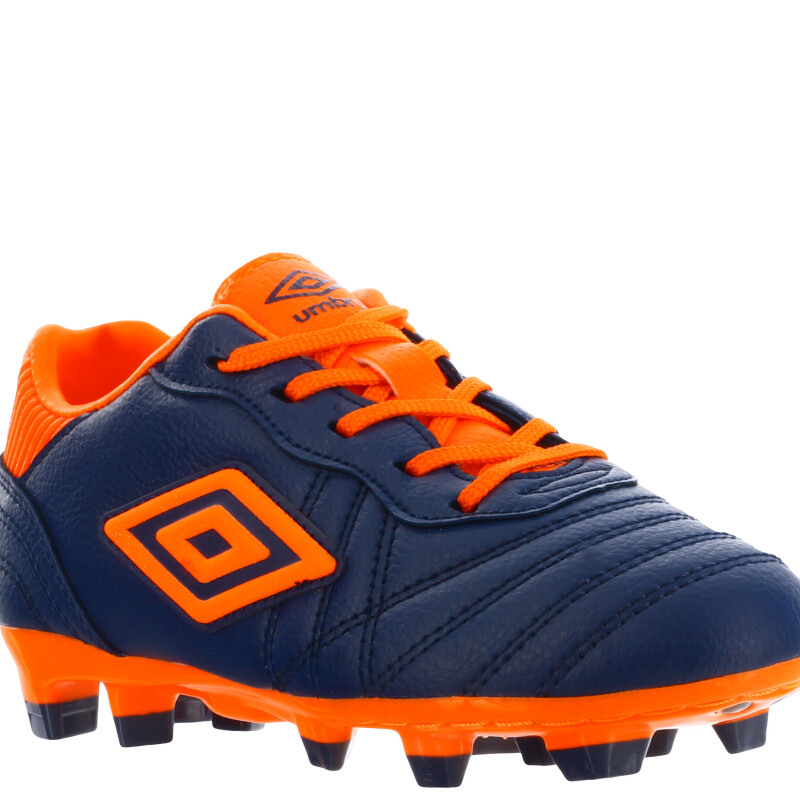 Championes de Fútbol 11 Infantiles Umbro Touch HG Azul Marino - Anaranjado
