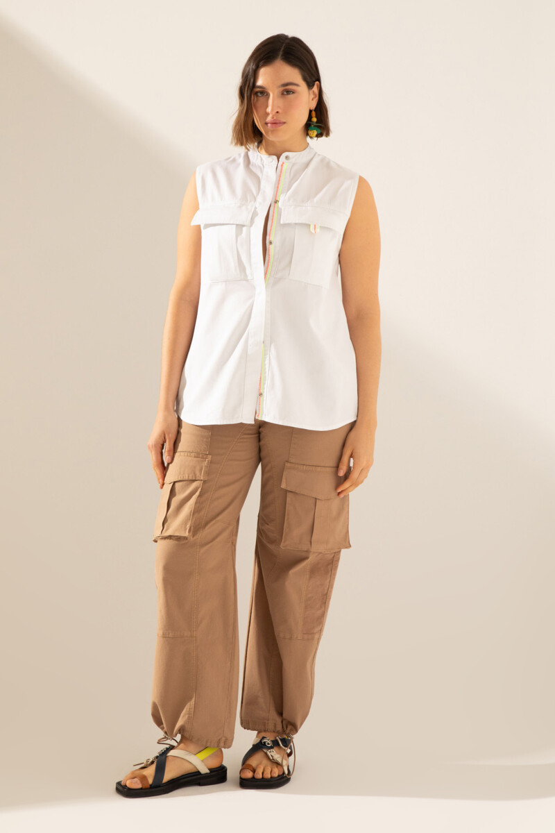 CAMISA ROSE WHITE Beige