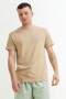 Remera cuello redondo BEIGE