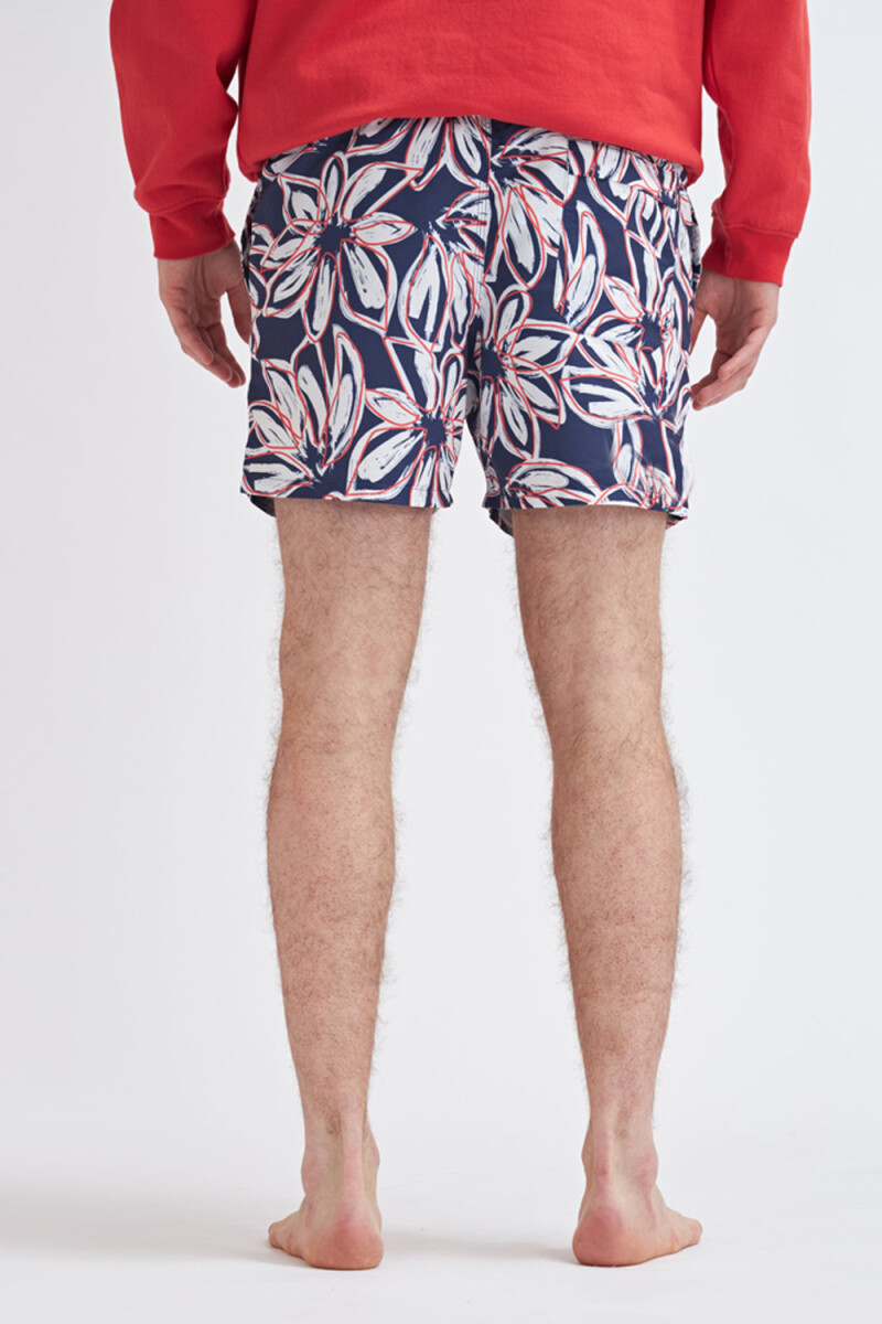 Short de baño Flores