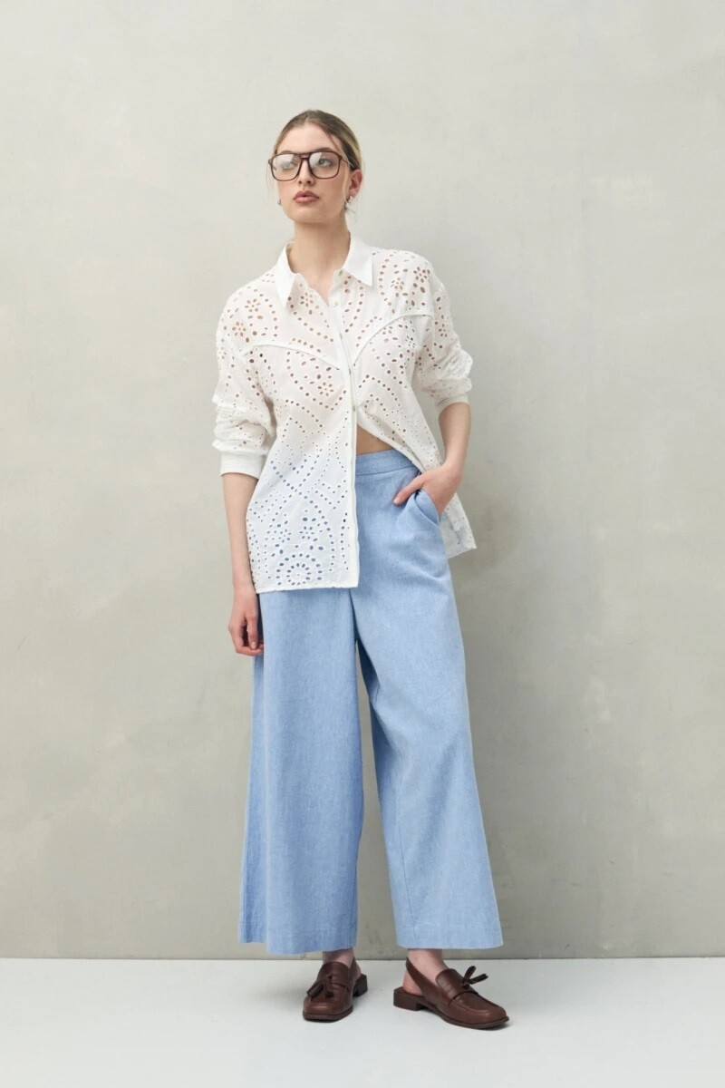 PANTALON D.CASSIN ALESSIO - AZUL MELAN 