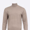 Sweater cuello alto beige