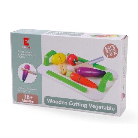 Set de Vegetales de Madera – 12 Piezas con Bandeja y Cuchillo Set de Vegetales de Madera – 12 Piezas con Bandeja y Cuchillo