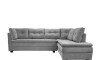 Sillon 3 cuerpos con Chaise - Coimbra Izquierdo Gris