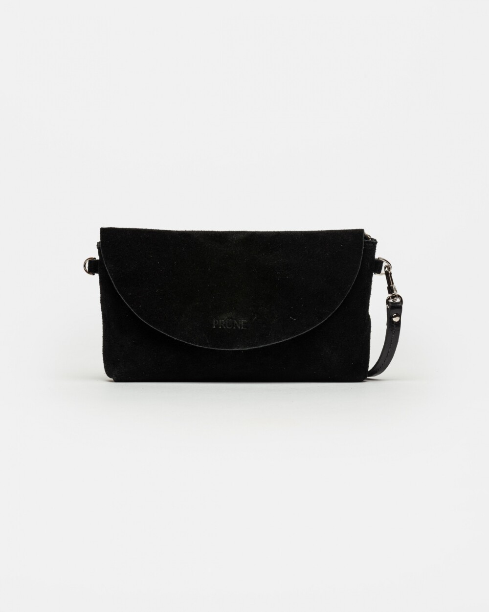 Mini Bag Viena En Cuero Gamuza Negro