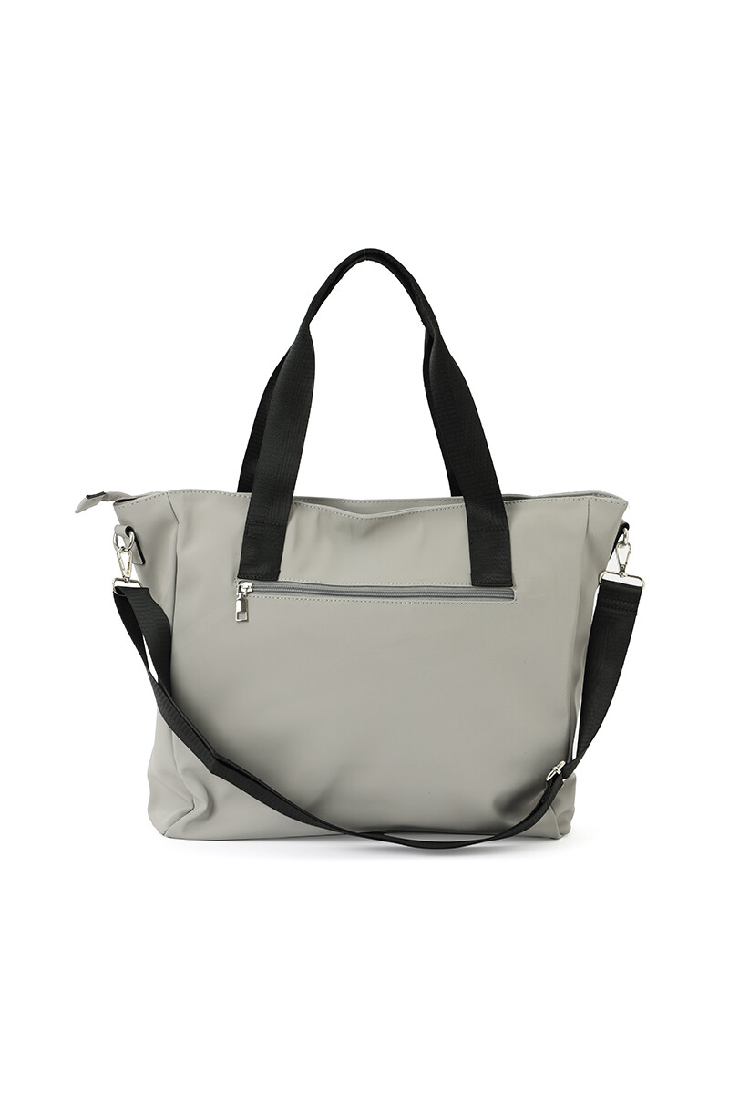 Bolso de nylon Gris