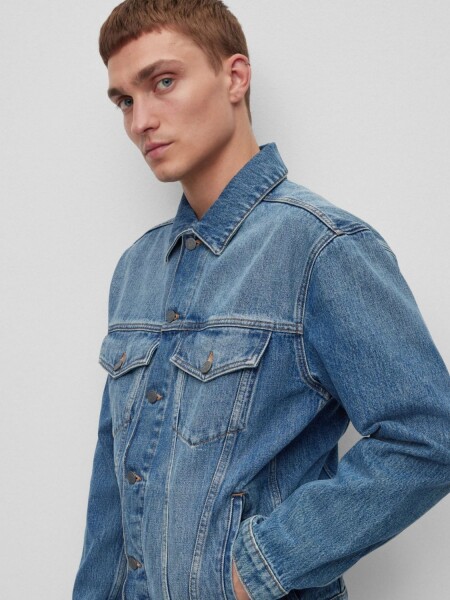BOSS -Campera de jean, regular fit, LAKEWOOD Azul
