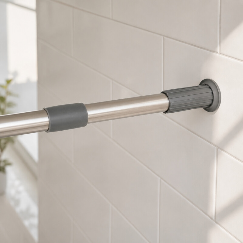 Barrote extensible para cortina 110 a 200 cm GRIS