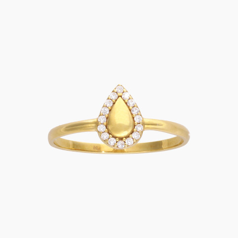 Anillo en oro 18K con circonias Anillo En Oro 18k Con Circonias