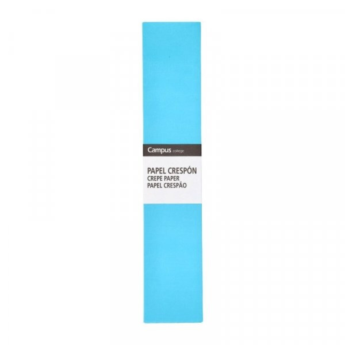 Papel Crepé Campus Celeste 50Cm x2M 20 Grs 