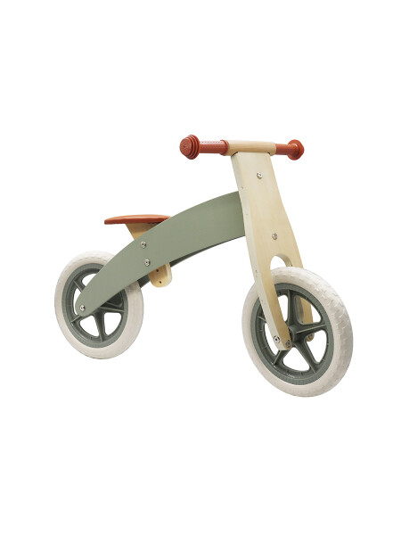 BICICLETA DE MADERA GRIS