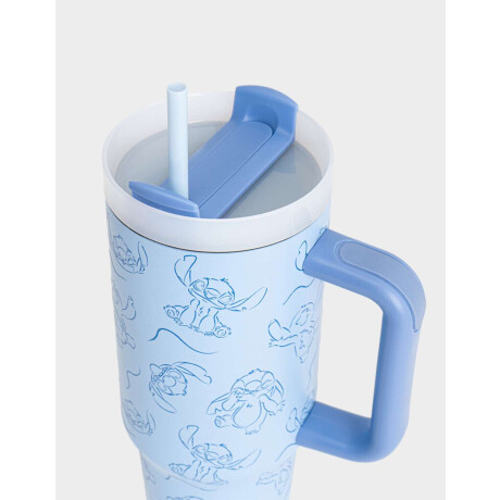 Vaso Térmico ''stitch Fluffly'' Azul Celeste