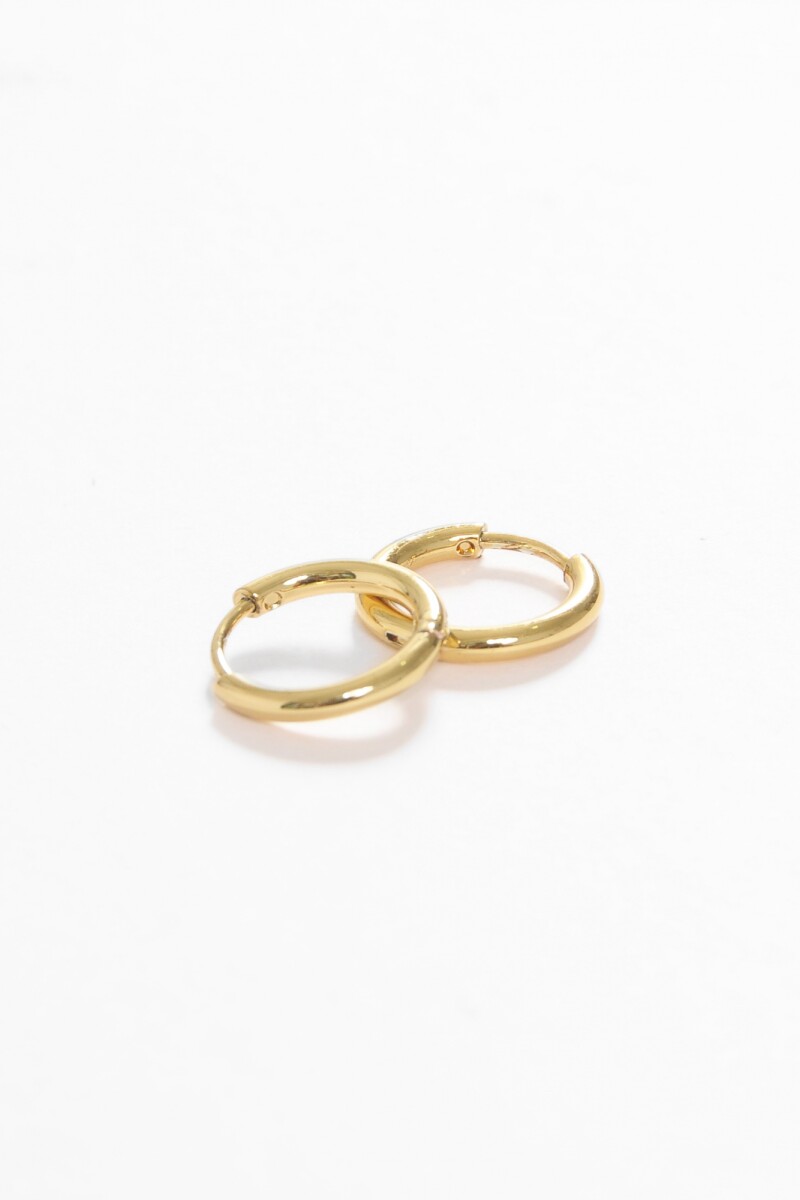 Aros acero extra small dorado