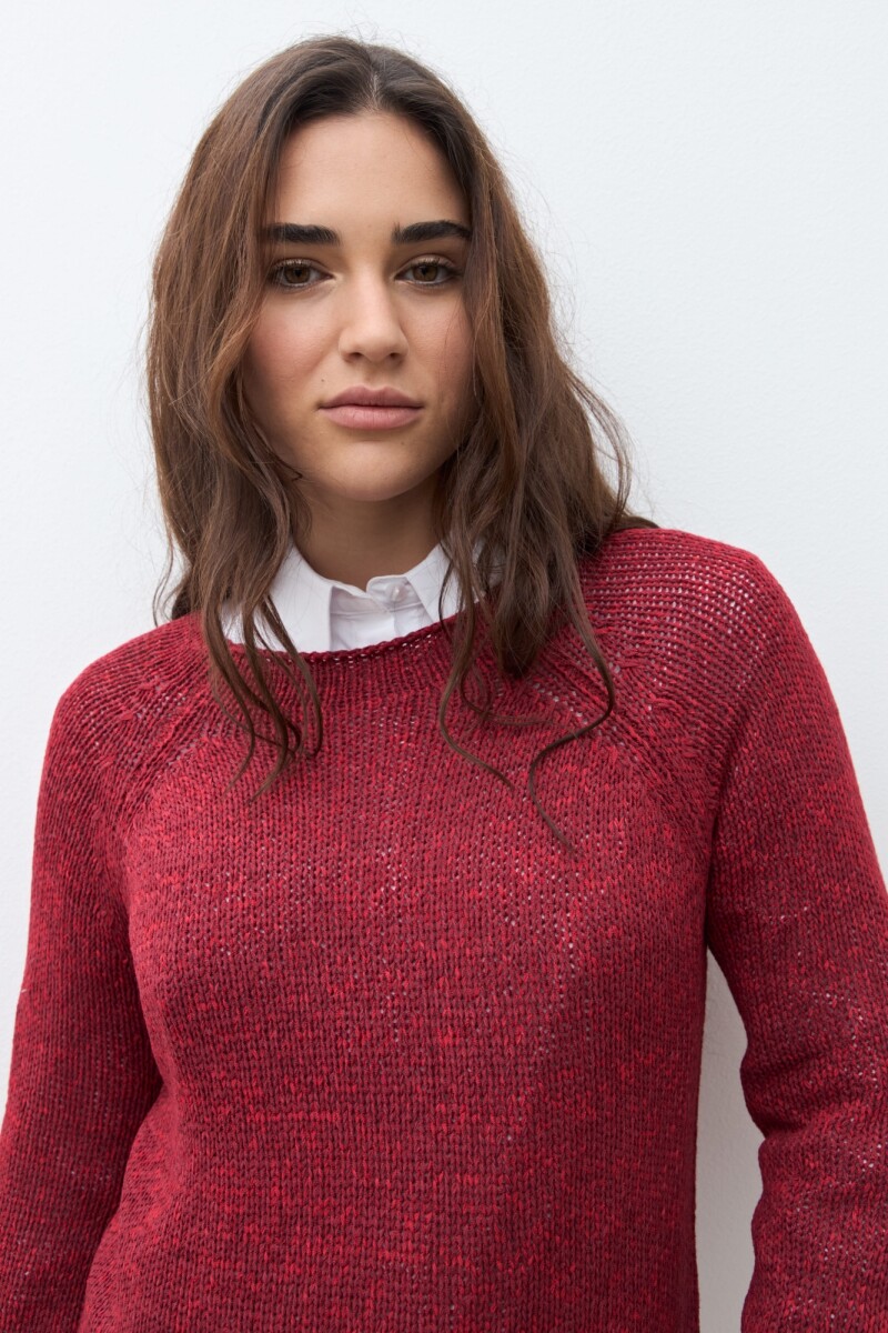 Sweater cinta escote bote bordo