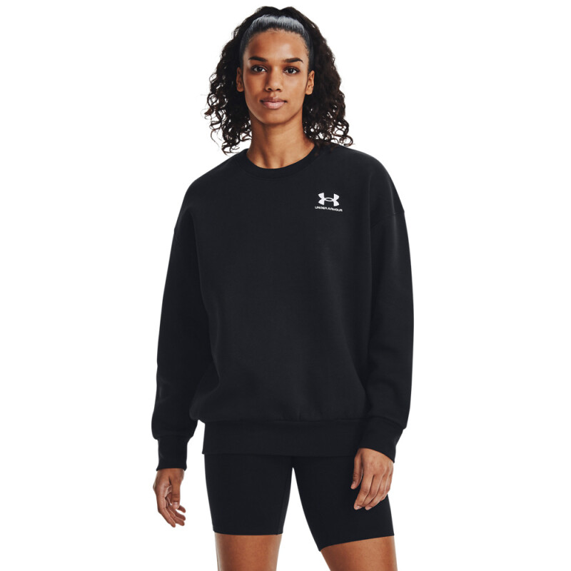 UA Icon Fleece OS Crew-PPL BLK-001