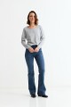 Sweater hilo metálico GRIS