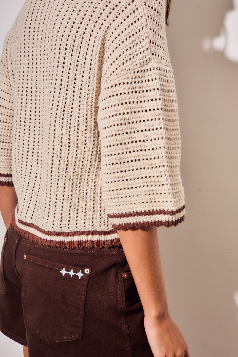 Sweater Polo Chocolate