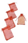 Pack x 100 - Bolsas organza 9x15 cm ROJO