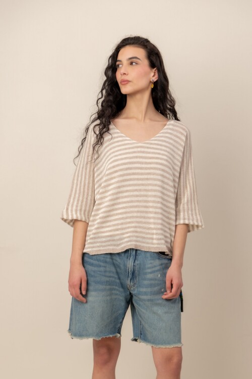 Sweater Brest Beige